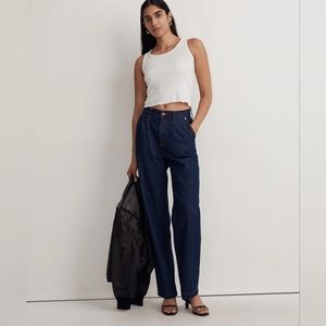 Madewell Baggy Straight Jean dark wash size 28